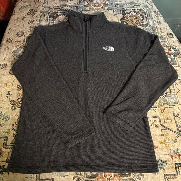 The North Face Men's Quarter Zip Pullover Long Sleeve Sweatshirt Size Large - Picture 1 of 8